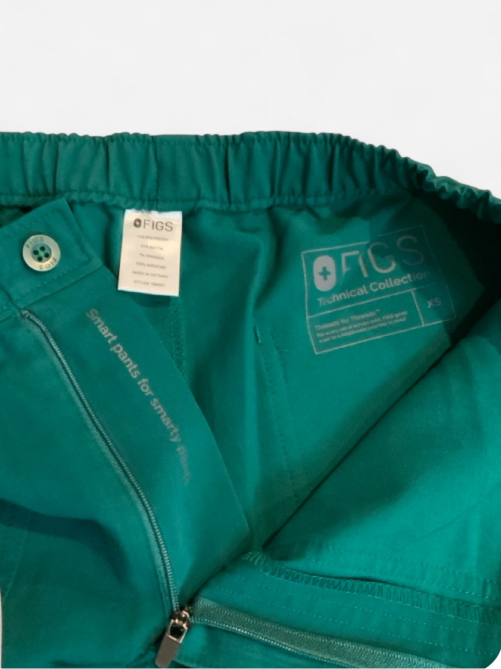 FIGS Scrub Pants Green Women's XS - Picture 3 of 7